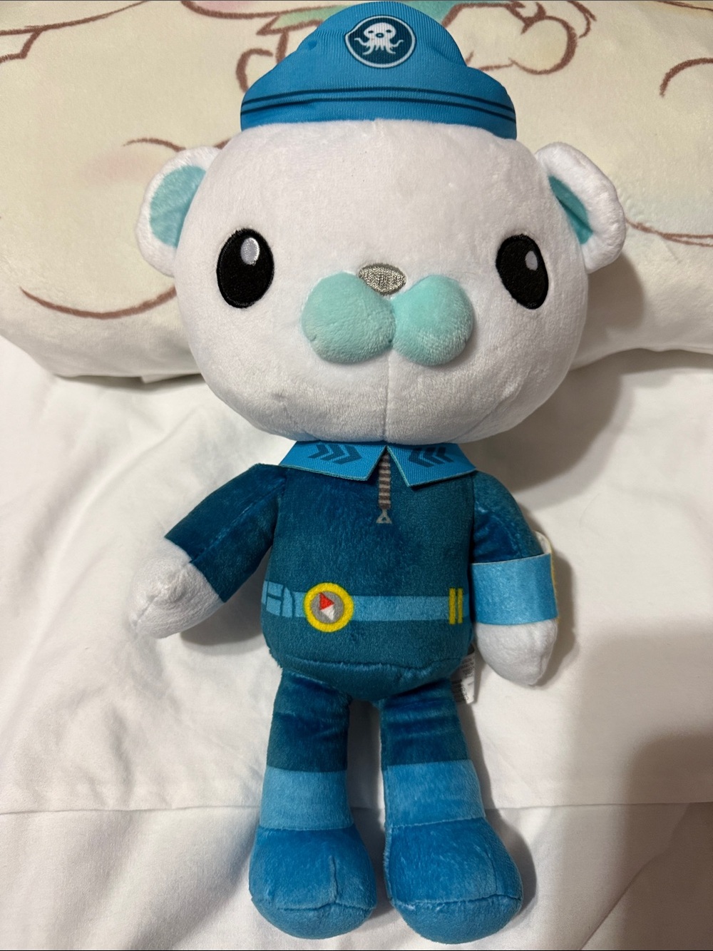 Disney Octonauts Captain Barnacles Blue & White Plush